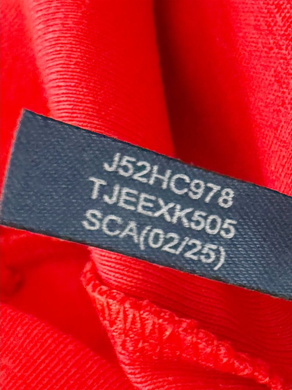 Tommy Hilfiger Red V-Neck Tank w/ Navy Star Print Bow Detail XL - Picture 10 of 11